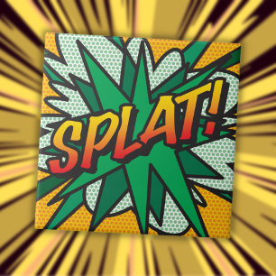 SPLAT Diversão Retro Quadrinho Pop Art