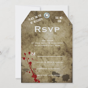 Splat ToeTag 666 Halloween RSVP