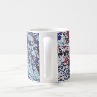 Splatter abstrato caneca pintada