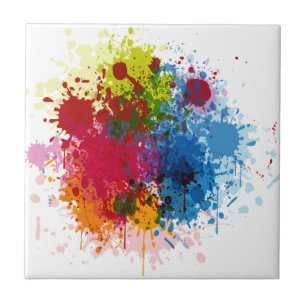 Splatter colorido da pintura