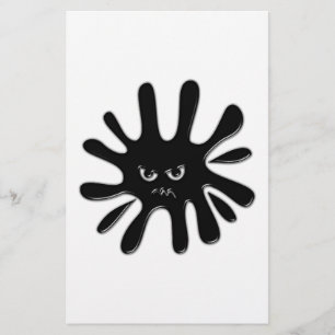 Splatter preto irritado
