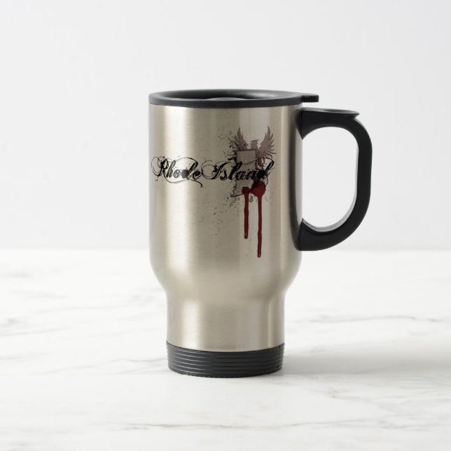 Splatter Rhode do sangue do Grunge - caneca de (Direita)