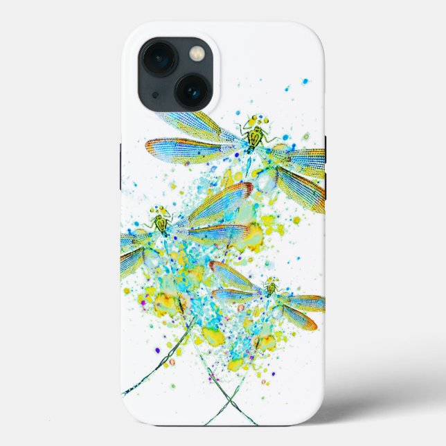 Splatter Teal Dragonfly (Verso)