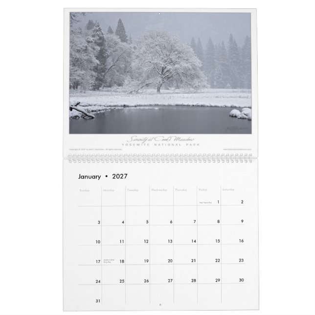 Splendorous 2008 Sojourns o calendário (Jan 2027)