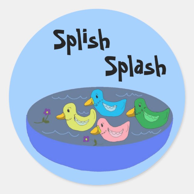 Splish Splash - adesivos (Frente)