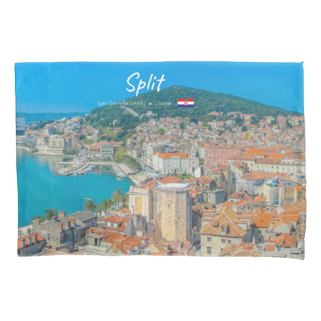 Split, Croácia - Cidade Costeira (Frente-Esquerda)