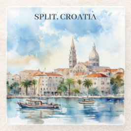 Split Croácia Dalmatia Watercolor