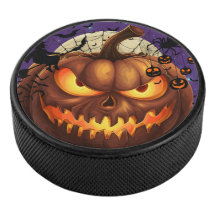 Spookeen Pumpkin Hockey Puck 🎃