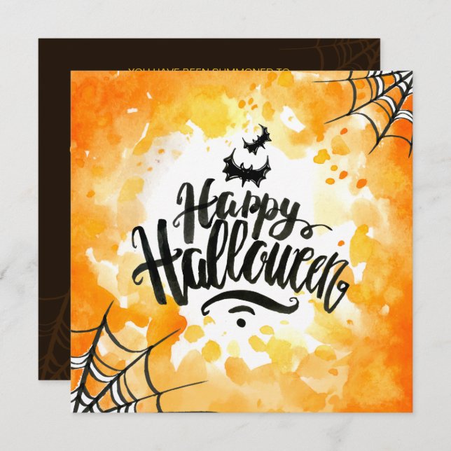 Spooktacular Halloween | Convite de festas (Frente/Verso)