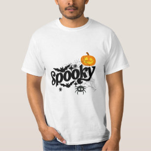 "Spooky" Abóbora de Halloween, Aranha e Camiseta
