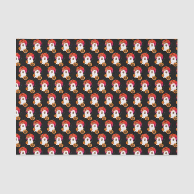 SPOOKY BOO-DOG - Folhas de papel tecidulares (Frente )