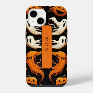 Spooky Boo Ghost Ghoul Jack Halloween Orange Funky