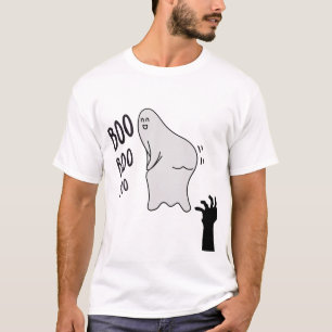 Spooky Boo Ghost Halloween Engraçado Camisa Novelt