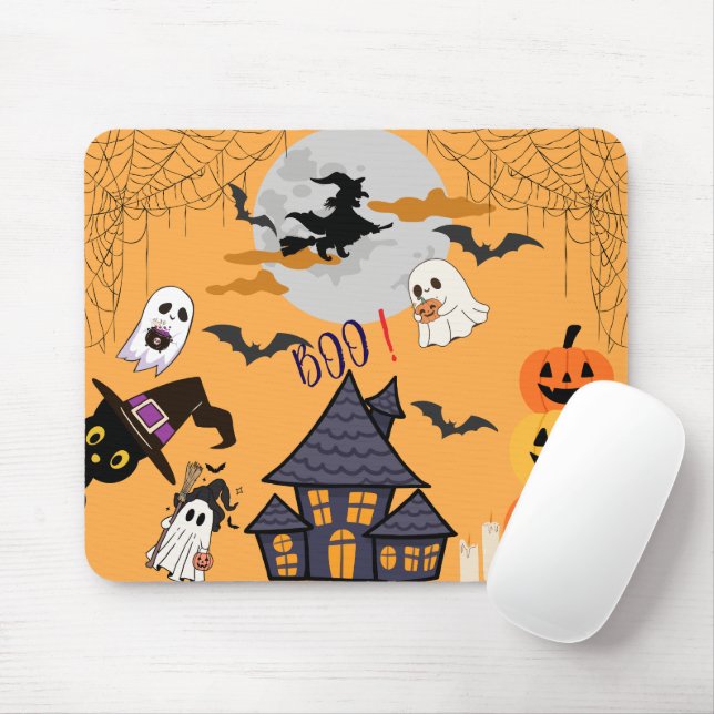 Spooky Cute Halloween Mousepad - Matador De Casa A (Com mouse)