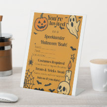 Spooky Halloween Bash Invite | Fantasmas e Jogos