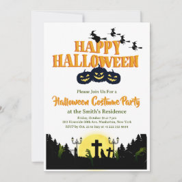 Spooky Happy Halloween Convite de festas 1