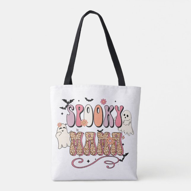 Spooky Mama Halloween Tote Bag (Verso)