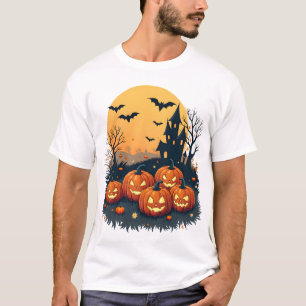 Spooky Pumpkin Patch � Camiseta Retro de Halloween
