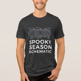 Spooky Season Schematic - Funny Engineer Halloween