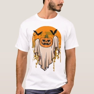 Spooky Smart: Camiseta Fantasma no Halloween
