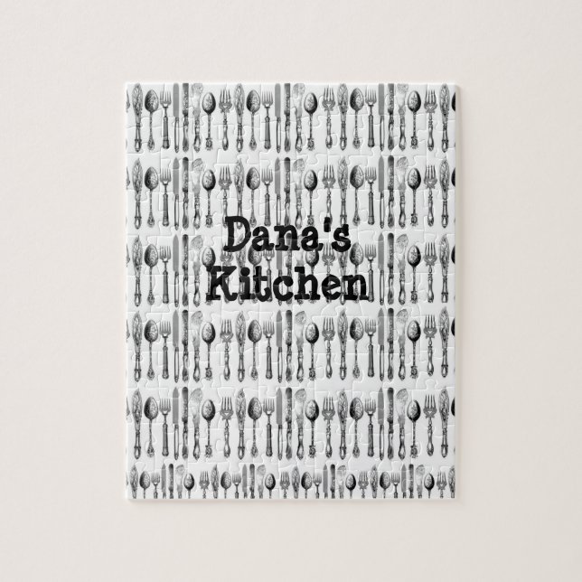 Spoons Utensils Jigsee Quebra-cabeça Daisy (Vertical)