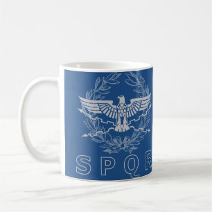 SPQR a caneca do emblema do império romano