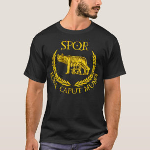 SPQR Roma Caput Mundi Capitoline Wolf Pullover