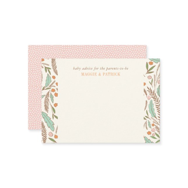 Sprigs Quentes Cartão de Aconselhamento Principal  (Frente/Verso In Situ)