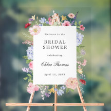 Spring Floral Frame Bridal Shower
