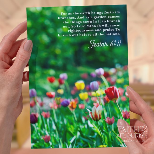 Spring Flowers Scripting Church Bulletin Modelo (Criador carregado)