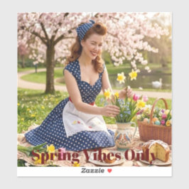 Spring Pin-Up Pegue o Ritmo: Adesivo de Vinil