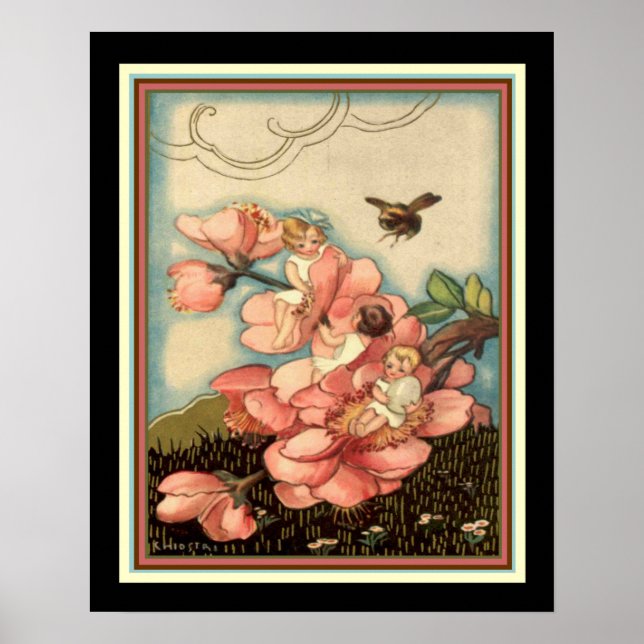 "Springtime" Art Deco Impressão Ca. 1922- 16x20 (Frente)