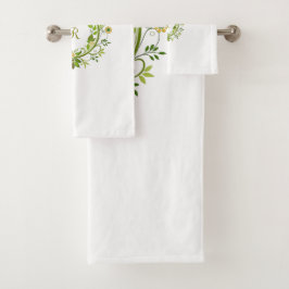 Springtime com conjunto inicial de toalhas de banh