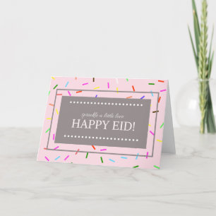 Sprinkle Um Pequeno Cartão De Eid De Amor