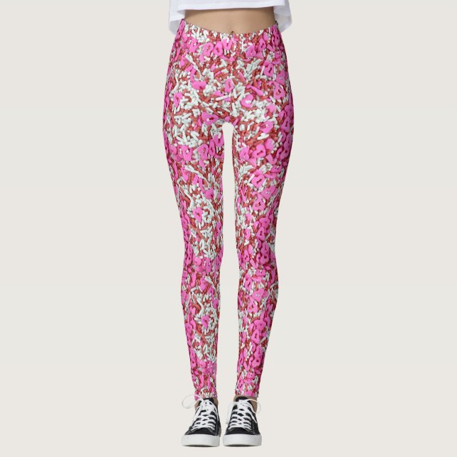 Sprinkles com corações galore! Legging (Frente)