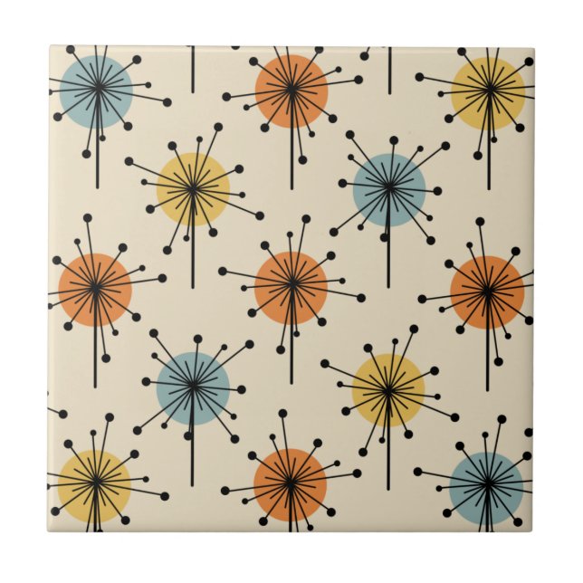 Sputnik Starburst Flowers Retro (Frente)