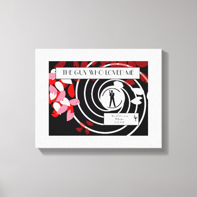 Spy Canvas Wedding Keepsael (Frente)