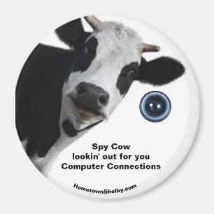 Spy Cow procurando por seu imã divertido