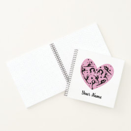 Square Personalized Rhythmic Gymnastics Notebook