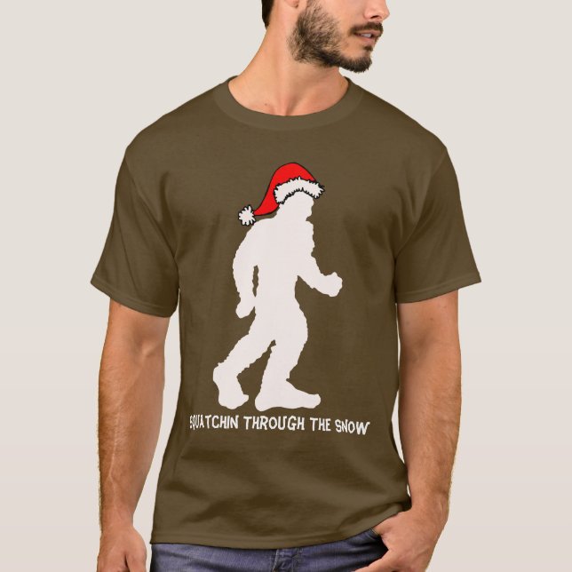 Squatchin através da camisa da neve (Frente)