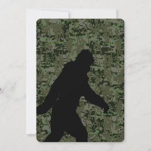 Squatchin ido para na camuflagem verde-oliva de