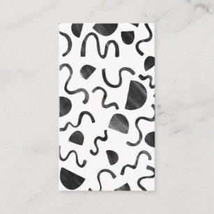 Squiggles e design de cartão de visita mínimo da