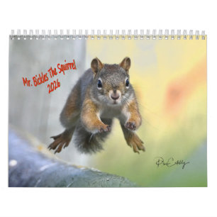 Sr. Bickles O Esquilo - calendário médio de duas p