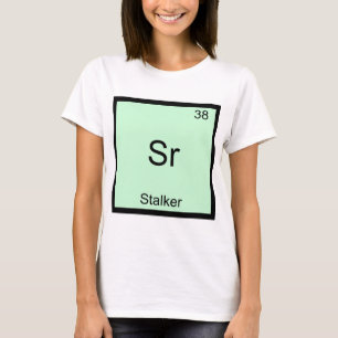 Sr - Camiseta engraçada com símbolo de elemento qu