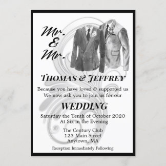 Sr. e Sr. Wedding Convite