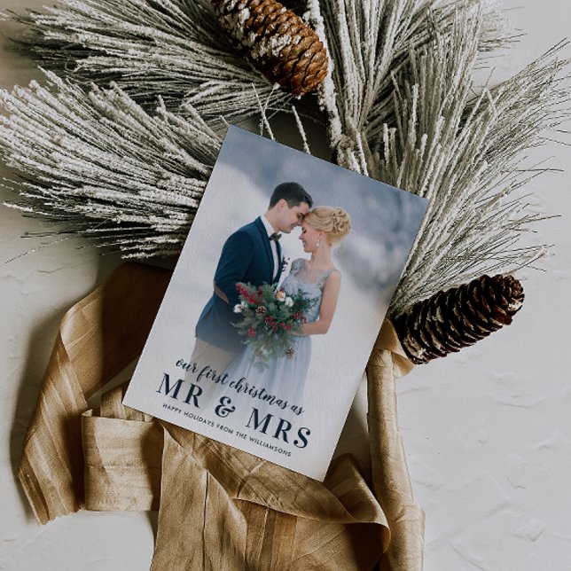 Sr. e Sra. | anúncio de casamento de férias de Nat (Criador carregado)