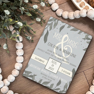 "Sr. e Sra." Convite De Casamento De Inspirividade
