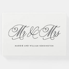 Sr. e Sra. EDITABLE COLOR Livro de Convidados