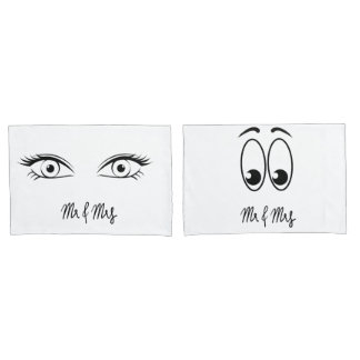 Sr. e Sra. Eye Pillowcases
