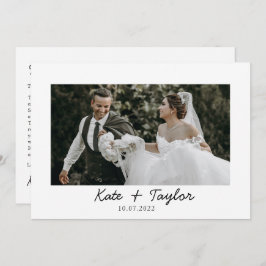 Sr. e Sra. Photo Wedding Cartões de agradecimentos